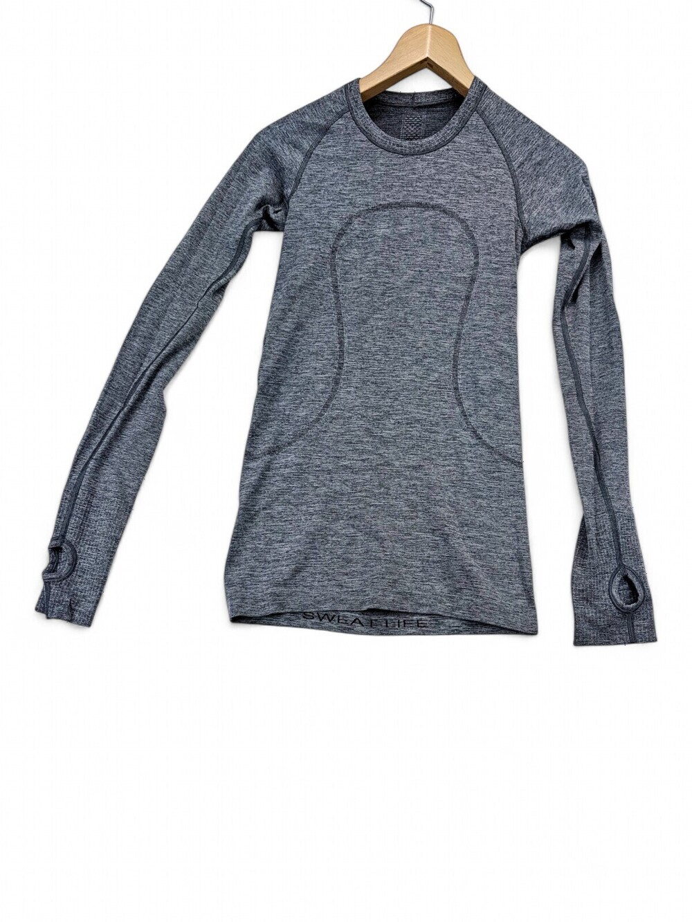 Lululemon Swiftly Long Sleeve Top Size 4 Heather Grey